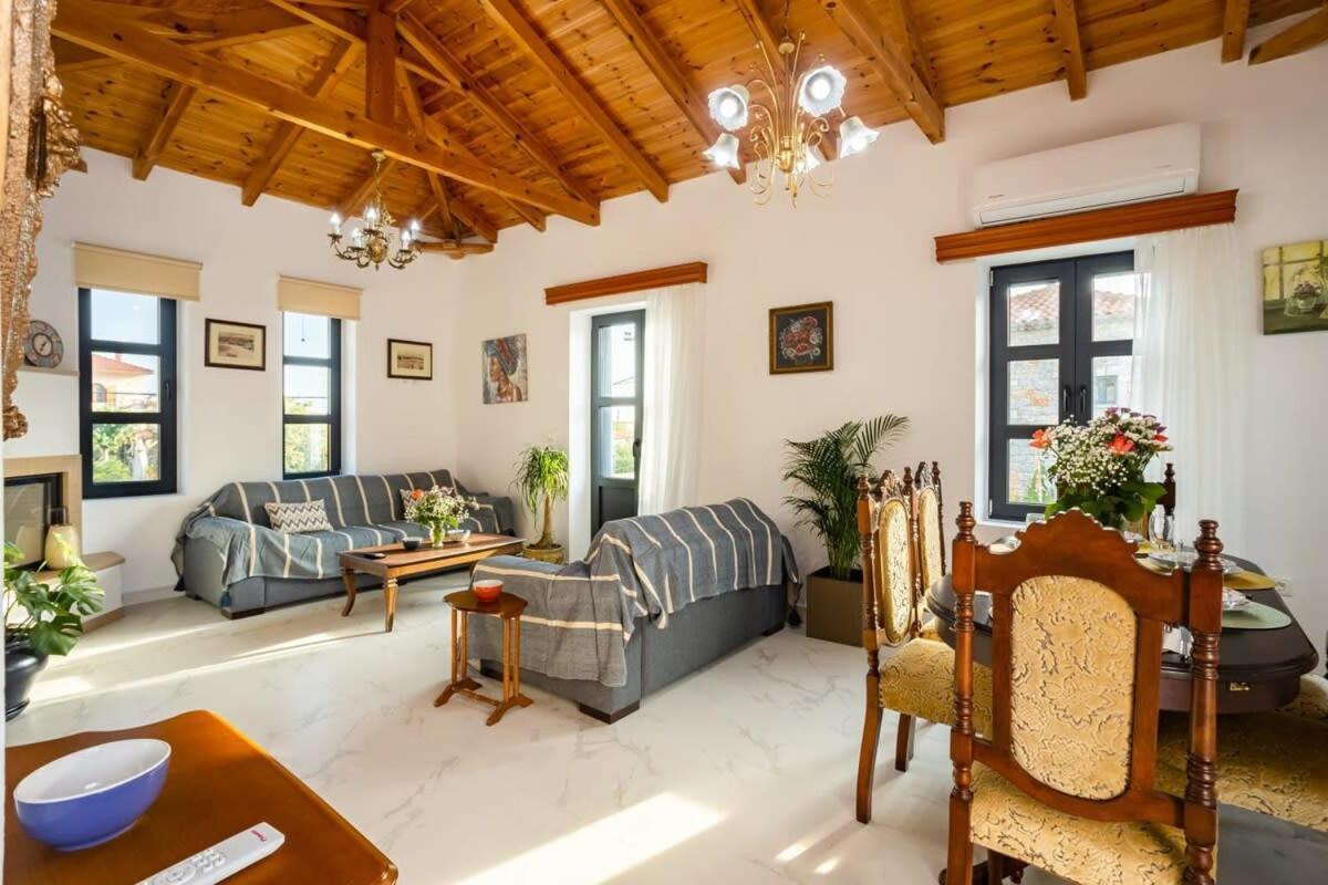 Mani Stone Built Home A Breath Away To The Sea Stoupa Exterior photo